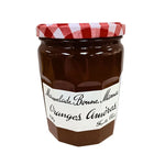 Jar of Bonne Maman orange marmalade with a white lid, 750g, showcasing the classic Bonne Maman label and orange jam inside.