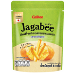 Calbee Jagabee Potato Fries Snack in original flavor, showing crispy, golden potato sticks in a colorful snack bag.