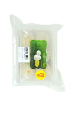 Supachai Kanom Chinese bakery product with traditional sweet pastry and filling, displayed on a plate with a golden-brown crust.