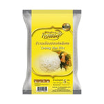 Gingtong Specially Selected Light Yellow Rice Kingthong 5kg, dry grocery product, showing a bag of premium rice with yellow grains