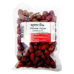 Makro Chinese Jujube dried fruit in 250g package, showing glossy, dark red jujubes with a wrinkled surface.