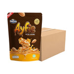 Nezline Nuts Crips snack package, showing colorful branding and a clear view of the nut-based confectionery inside.