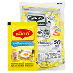 Maggi dipping sauce sachets in 5ml packets, 50-pack, dry grocery, featuring the Maggi brand with individual sauce sachets.