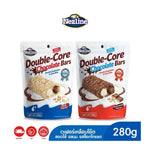 Nezline Double Core Chocolate Bar snack with layered milk and dark chocolate filling, wrapped in a shiny wrapper.