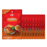 OK Shaking Powder Paprika flavor in 200g jar, dry grocery spice with vibrant red paprika seasoning on the lid and packaging.