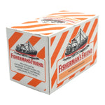 Fisherman's Friend Spicy Mandarin Lozenges in a pack, spicy citrus-flavored hard candies from FISHERMAN'S FRIEND brand.