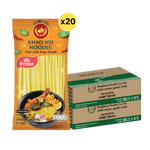 Dried Rabbit Brand Khao Soi noodles in a package, traditional Thai rice noodle product from Rabbit Brand for cooking soups and stir-fries.