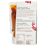 The Spice Tailor Fiery Goan Hot Curry package, featuring vibrant red and orange branding and a picture of the flavorful curry.