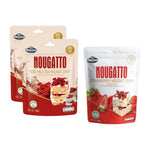 Nezline Nougatto Nougat Crisp snack with crunchy nougat and sweet confectionery texture, displayed in a close-up image.