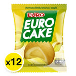 Euro Brand Banana Flavored Snack, 17g x12 packs, dry grocery confectionery with banana taste and chewy texture.