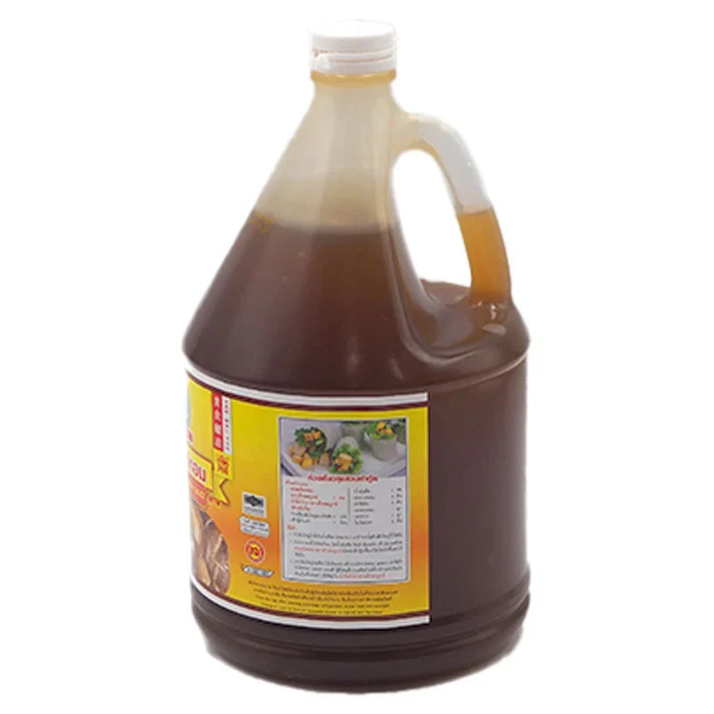 DEK SOM Boon Mushroom Sauce 2.2kg jar, traditional Asian dry grocery condiment with rich mushroom flavor and thick consistency.