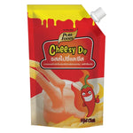 Pure Foods Spicy Cheesy Dip 1kg in a jar, creamy and flavorful dry grocery product with spicy cheese flavor.