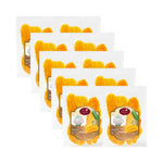 SRIWANNA Sriwanna Gold dried mango slices in a clear bag, showing vibrant orange dried mango pieces for healthy snacking.