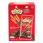 Tivoli chocolate-coated biscuit stick snack, 20g, dry grocery confectionery, crispy and sweet treat with chocolate coating