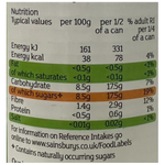 Sainsbury's pear halves in fruit juice, canned grocery product with sliced pears in clear juice, ready for use in recipes or desserts.