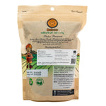 Organic Baboo Lavender Tea in a glass cup, showcasing fresh lavender leaves and brewed tea, natural and raw beverage.