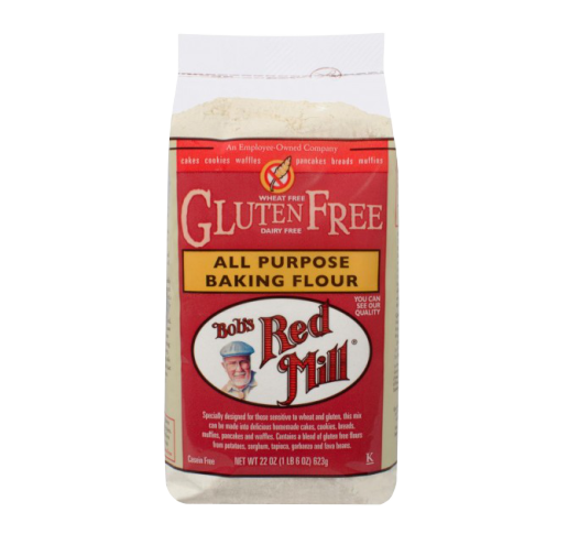 Bob's Red Mill gluten-free baking flour in a bag, suitable for healthy baking and gluten-free recipes.