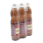 Three bottles of Ruamros Mix Fish Sauce, 700ml each, in clear plastic bottles with red and white labels, displayed side by side.
