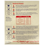 Betty Crocker Super Moist Chocolate Fudge Cake Mix box with baking instructions and ingredients on a white background.