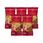 Kindee Baked Glass Noodles in clay pot set, 75g x 5, dry grocery product with transparent noodles in a traditional clay pot