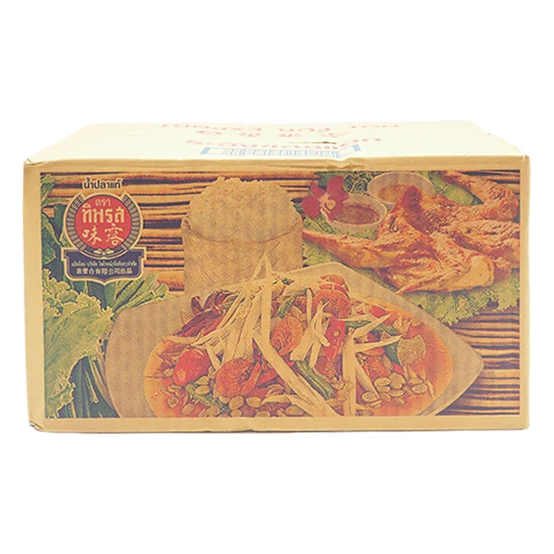 Tiparos fish sauce 300ml bottle, popular Thai dry grocery product, shown in the image with clear label and liquid inside.