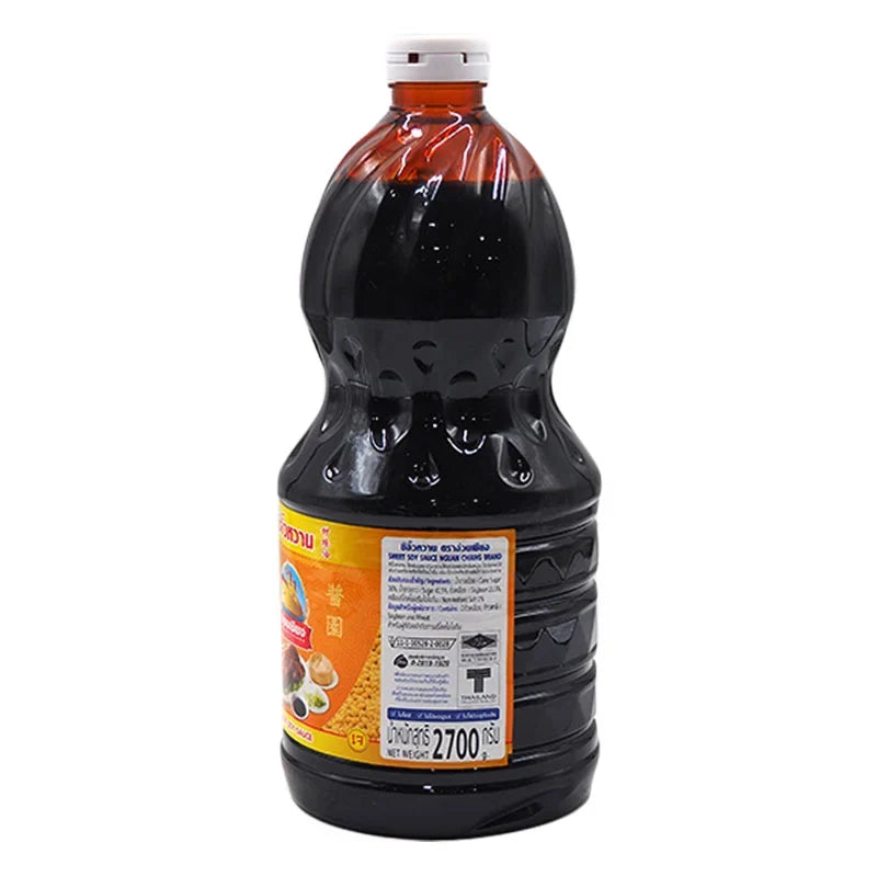 Nguan Chiang Sweet Soy Sauce 2.7kg bottle, dry grocery product, dark glossy soy sauce with a label showing brand and product details.