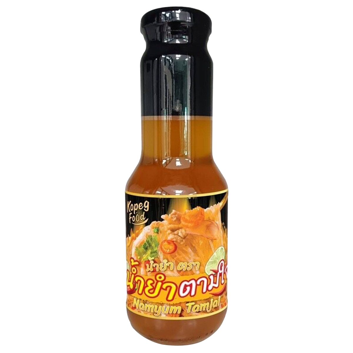 Kopegfood Nam Yum Tam Jai grocery product image showing a colorful jar of spicy and tangy Thai Nam Yum Tam Jai sauce.