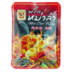 MAE NOI Mala Chili Powder in 50g packet, dry grocery product featuring vibrant red chili powder for cooking and seasoning.