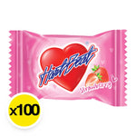 HARTBEAT Candy Strawberry flavor dry snacks, colorful confectionery candies with strawberry taste in a clear bag