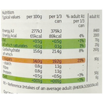 Cans of Sainsbury's Apricot Halves in light syrup, showing golden apricot halves in syrup inside the grocery product packaging