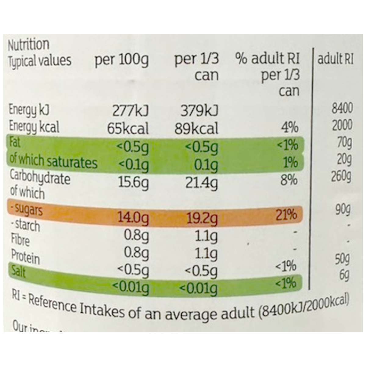 Cans of Sainsbury's Apricot Halves in light syrup, showing golden apricot halves in syrup inside the grocery product packaging