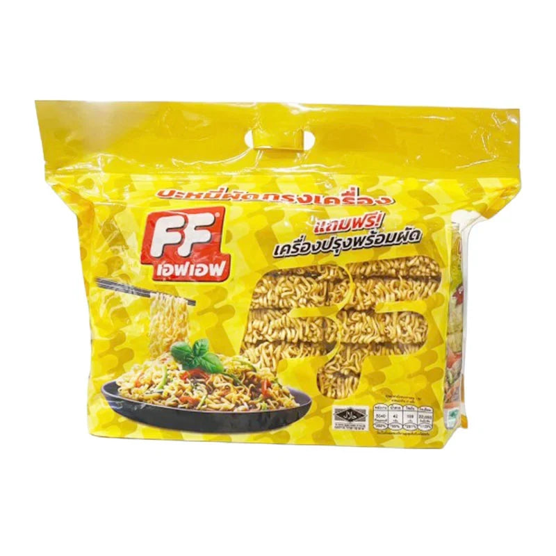 FF Thai Stir Fried Flavored Instant Noodles 1.1kg in a sealed dry grocery package with colorful branding and product labeling.