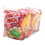 Snackjack green pea snack chicken steak with Thai spicy dipping sauce, dry grocery snack confectionery, crispy and flavorful.