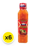 Kruanapat Suki Sauce Spicy 280g jar, Thai dry grocery product, with red chili peppers and spices visible in the image.