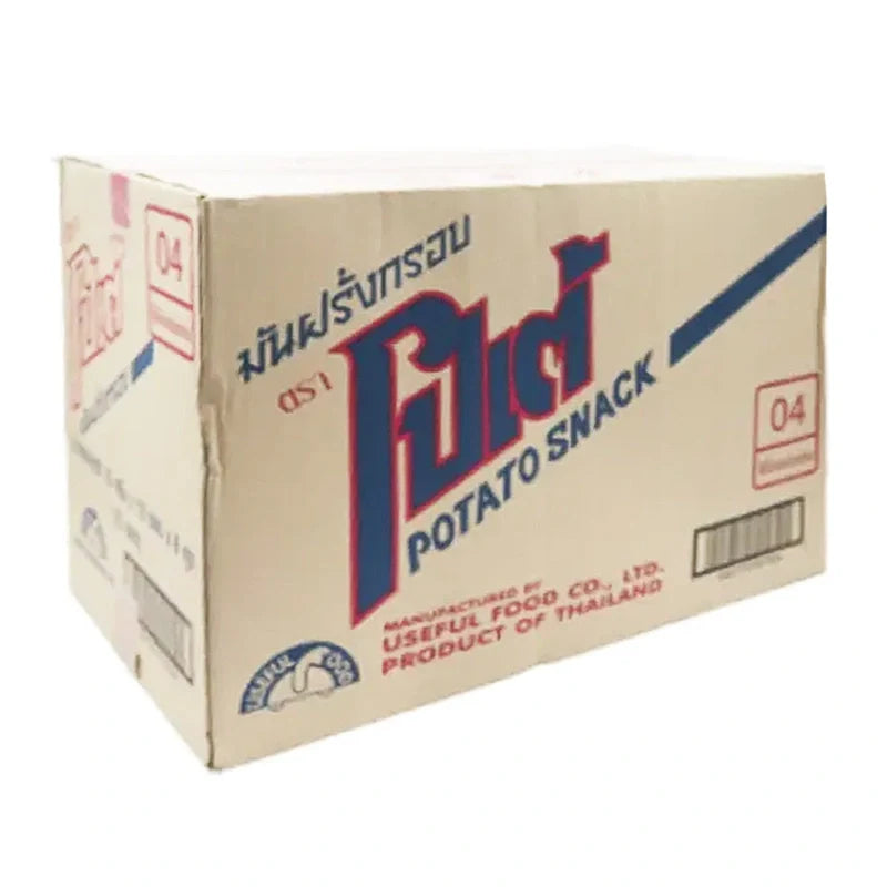 Crispy POTAE Potato Snack 13g, stacked in a colorful bag, ideal for dry grocery snack time, with crunchy texture visible.