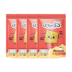 Akejang Crispy Glass Dumplings Tom Yum Flavor snack set, 40g, featuring transparent, crispy dumplings with spicy Tom Yum seasoning.
