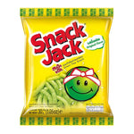 SNACK JACK Green Pea snack in 30g packs, six-pack of dry grocery snack with crunchy green pea chips.