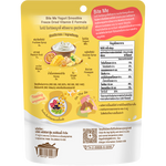 Bite Me Yogurt Smoothie snack with vitamin E, featuring creamy yogurt flavor in colorful confectionery packaging.