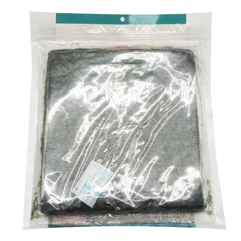 A package of ARO Roasted Seaweed snack in a 105g bag, showcasing crispy, roasted seaweed sheets in a clear, sealed bag.