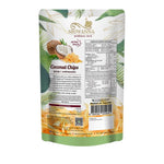 Sriwanna Gold Coconut Chips 40g, crunchy dried coconut slices in a clear package, ideal for snacking or baking.