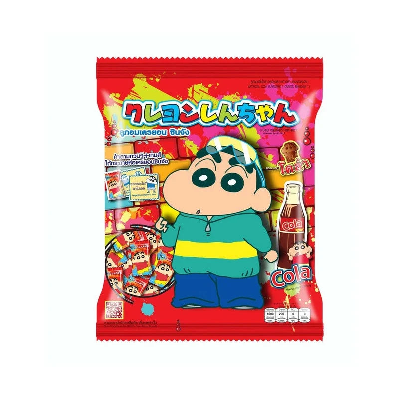 Shinchan Candy Cola 270g, sweet confectionery snack with colorful candy pieces in a bright package.