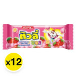 Tivoli Ball Strawberry 18g snack candies in a pack of 12, colorful fruit-flavored confectionery for dry grocery and snacks.