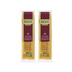 Two bags of Naturel Natural Penne pasta, 500g each, in clear packaging, showcasing dry Italian-style pasta from the Naturel brand.