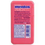 Mentos Sugarfree Peach Mint Flavor Candy pack, colorful confectionery snacks with peach and mint flavors, in bright packaging.