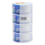 Canned Nautilus Tuna Steak in brine, 170g x 4 packs, dry grocery product with shiny tuna pieces in clear brine inside a can