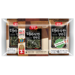 Yangban Double Roasted Seasoned Laver, crispy snack sheets with flavorful seasoning, perfect for healthy snacking and seaweed lovers.