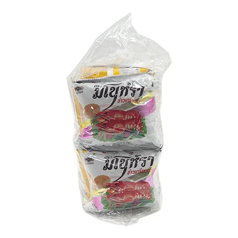 Manora Fried Prawn Crackers in a 10g x12 pack, crispy snack from Manora, perfect for dry grocery and snack lovers.
