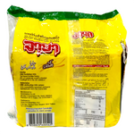 Jaya Beef Flavour Instant Noodles in a grocery package, featuring a bowl of prepared noodles with beef flavoring and vegetables.