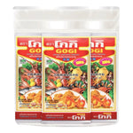 GOGI Gogi Tempura Flour 500g pack, dry grocery product, showing three boxes of Japanese-style tempura batter flour.