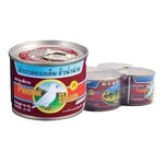 Pigeon green mustard pickle in a 140g jar, shown in a six-pack package, ideal for dry grocery use.